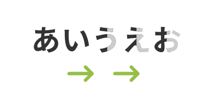 1文字ずつ表示